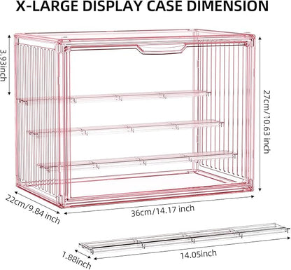 Clear Pink Acrylic Figure Display Case - Image 7