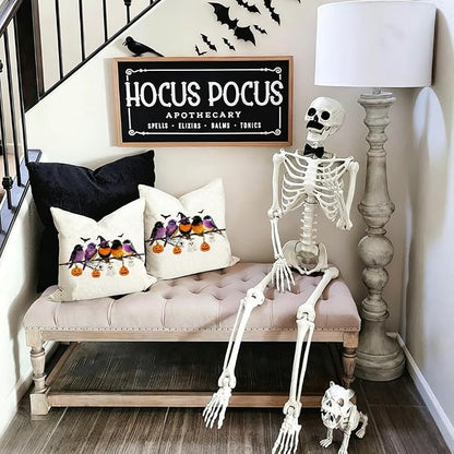 RABUSOFA Halloween Pillow Covers 18x18 Inch Halloween Decorations - Image 5