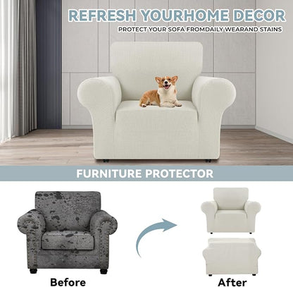 LURKA Stretch Chair Sofa Slipcovers 1 Piece Couch Covers - Image 3