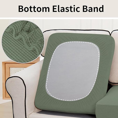 Easy-Going Stretch 2 Pieces Couch Cushion Cover - Image 4