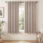 Topfinel Natural Beige Linen Blackout Curtains 2 Panels 63 Inch by Topfinel