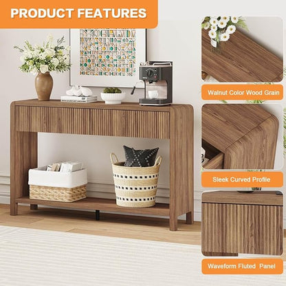 FATORRI Console Sofa Table for Entryway, Wood Foyer Tables for Living Room - Image 5
