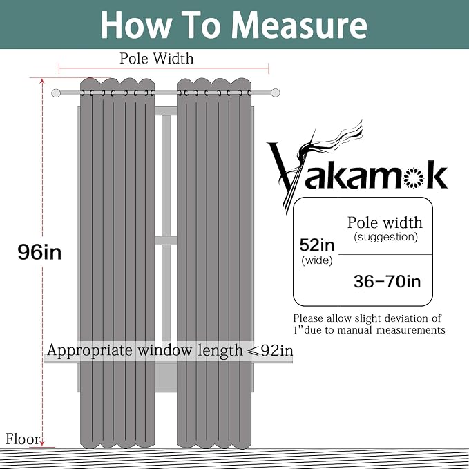 Yakamok Cream 100% Blackout Curtains 96 Inches Long - Image 8