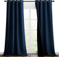 NICETOWN Moroccan Blue Full Shade Curtain Panels, Pair of Thermal Insulated & by NICETOWN
