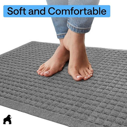 GORILLA GRIP® Ultra Absorbent Front Door Mat Outside Entrance, Traps Dirt and - Image 8