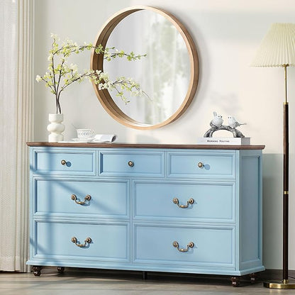Joaxswe Farmhouse 54" 7 Drawers Dresser by Joaxswe