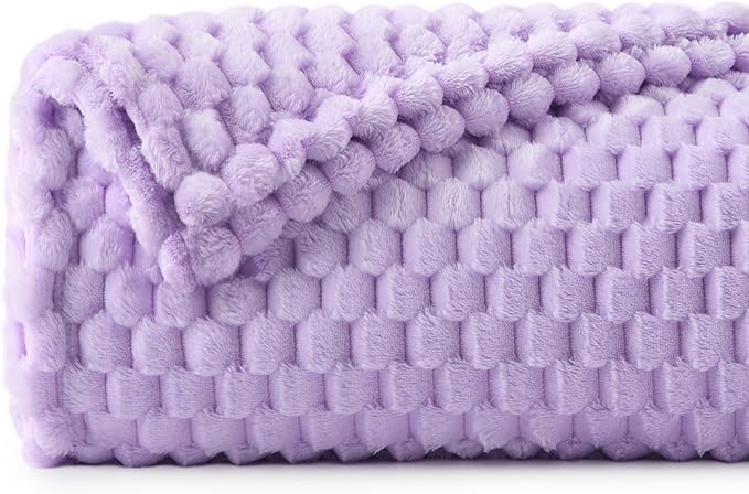 BEDELITE Lavender Twin Blanket for Couch, Soft Cozy Gifts for Women, 60*80 | 3D by BEDELITE