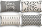 YCOLL Lumbar Pillow Covers 12x20 Set of 4, Modern Sofa Throw Pillow Cover by PillowCoversExpert