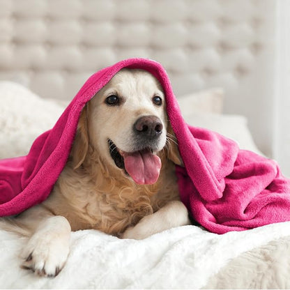 BEDELITE Fleece Blanket Soft Plush Queen Size Bed Blanket Hot Pink 90"x90" | - Image 9