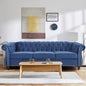 Mid-Century 3 Seater Sofa, Velvet Couch by YUCHIATHSoulFurniture