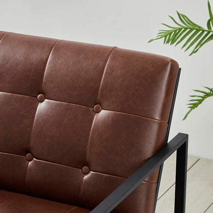 Glitzhome Mid Century Modern Accent Chair, Modern Living Room Chairs - Image 9