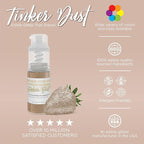 Bakell - Antique Rose Gold Tinker Dust (4g, 1x Mini Spray Pump) Edible Glitter for Food, Desserts, and Beverages!