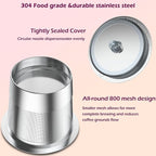 Reusable K Cups for K eurig, Universal Stainless Steel K Cup Reusable Coffee Pods Compatible for K eurig 1.0 & 2.0 Coffee Makers,Eco-Friendly, BPA-Free (2 Pack)