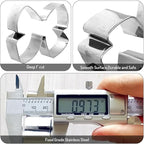 6Pcs Bowknot Cookie Cutters Coquette Bow Shape Cookie Cutting Molds Biscuit Cutters for Women Birthday Wedding Baby Shower DIY Craft Baking Supplies