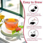 TEARELAE - Raspberry Leaf Tea - 1.5g x 60 Count - Premium Red Raspberry Leaves Tea Bags - Promote a Healthy Pregnancy, Ease Menstrual Cramp - Non-GMO - Caffeine-Free