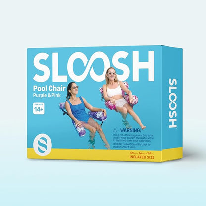 SLOOSH Inflatable Pool Floats Adult, 2 Packs Floating Lounge Chairs, Blow up - Image 9