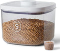 10 Lbs Storage Container Bin Rice Dispenser with Measuring Cup Food Cereal Container Bins Household for Kitchen Pantry Organization