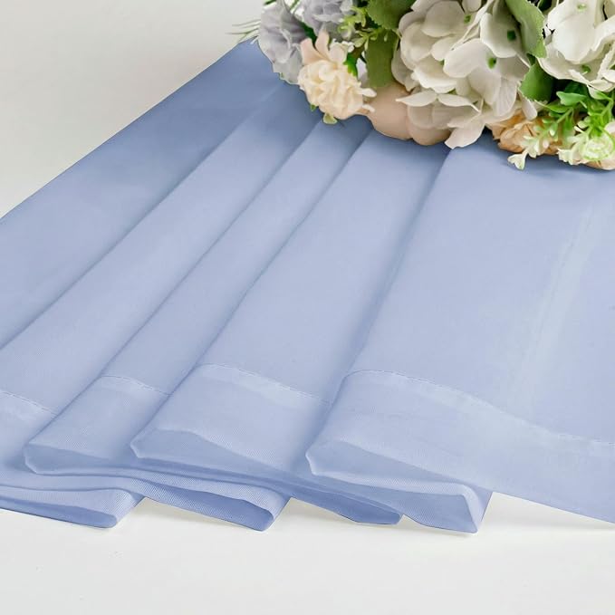 Sheer Curtains 72 Inches Long 2 Panels Set, Modern Light Filtering Sheer - Image 7