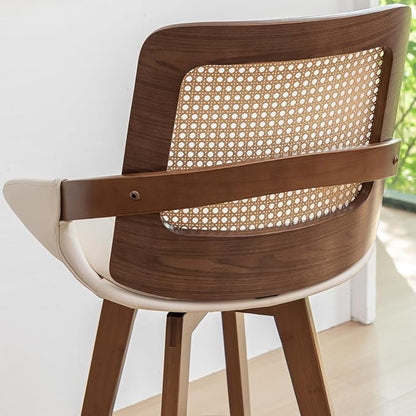 Set of 2 Mid Century Modern Counter Stools - Image 8