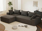108"Modern Sectional Sofa, Modular Convertible L-Shape Sofas, Upholstered by LSSBOUGHT