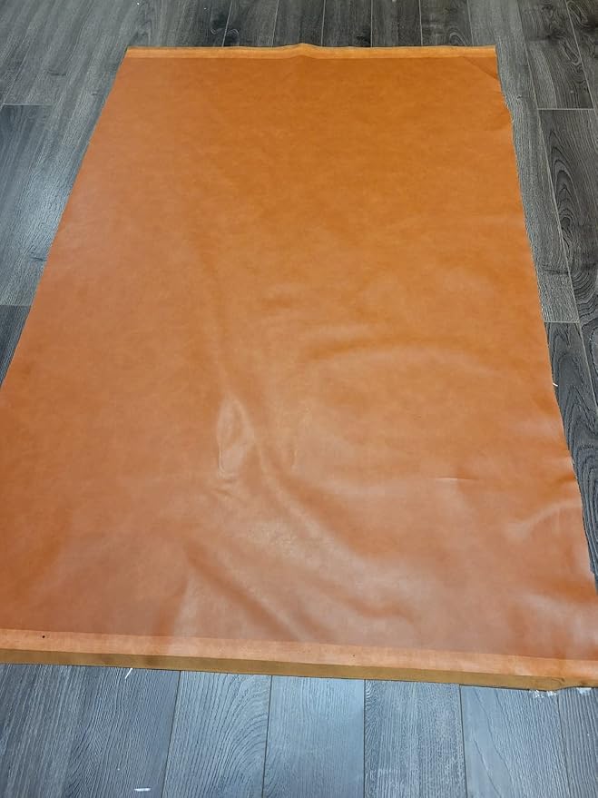 NAT Leathers™ | Golden Tan Soft Faux Vegan PU Leather by The Yard Synthetic - Image 4