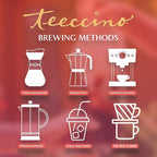 Teeccino Vanilla Nut Chicory Coffee Alternative - 11 Ounce - Ground Herbal Coffee That’s Prebiotic, Caffeine Free & Acid Free, Medium Roast, (Pack of 3)