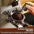 WDT Espresso Distribution Tools Espresso Stirrer Tool WDT Coffee Distributor for Barista Espresso Machine Accessories 9*0.35mm Espresso Grounds Stirrer with Extra 9 Replaceable Needles,Black