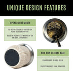 MADFLOW Yerba Mate Cup. Stainless Steel Mate Cup with 2 Bombillas. Double Wall Vacuum Insulated Yerba Mate Gourd. Unique Mate Cup And Bombilla Set