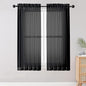 Sheer Curtains Living Room 54 inches Long, Rod Pocket Curtain Sheers Bedroom by OWENIE