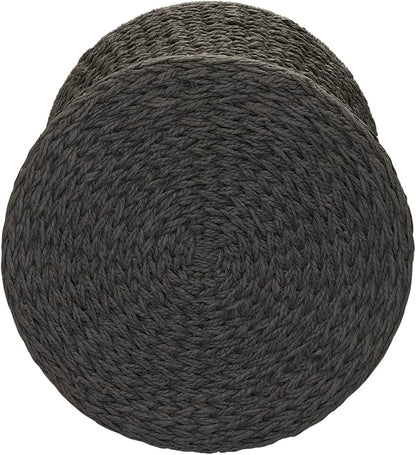 Household Essentials Hourglass Paper Rope Side Table - Image 4
