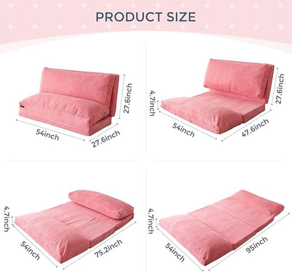 MAXYOYO Folding Sofa Bed, Floor Sofa Convertible Sleeper Chair - Image 2