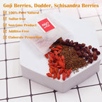 TEARELAE - Five Flavors Goji Berry Tea Bags - 6g x 36 Count - Traditional Herbal Tea Combination For Men - Non-GMO - Caffeine-free - Restore Passion & Digestion Support