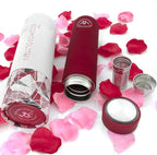Teabloom ORIGINAL All-Purpose Beverage Tumbler - 16 oz - 480 ml - Brushed Metal Insulated Water Bottle/Tea Flask/Cold Brew Coffee Mug - Extra-Fine Two-Way Infuser Travel Bottle - Ruby Red