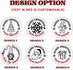 2025 Personalized Christmas Cookie Stamp Unique 3D Embossed Design Fun Tool for Baking Art (D)