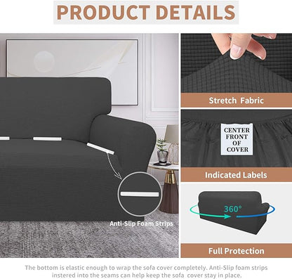Easy-Going 100% Waterproof Couch Cover, 3 Cushion Couch Slipcover - Image 4