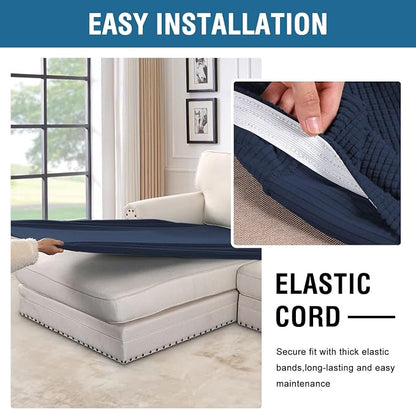H.VERSAILTEX Super Stretch Individual Chaise Cover Sectional Couch Covers - Image 5