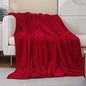 Red Fleece Plush Throw Blanket 50"x60"for Couch Sofa Fuzzy Cozy Flannel | Super by JIAHANNHA