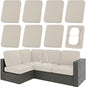 Waterproof Outdoor Cushion Covers, Stretch Patio Slipcovers | UV Resistant by hyha