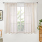 BGment Linen Oatmeal Curtains 45 Inch Length by BGment