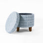 HomePop Upholstered Round Storage Ottoman|Homepop Home Décor|Upholstered Round by HomePop