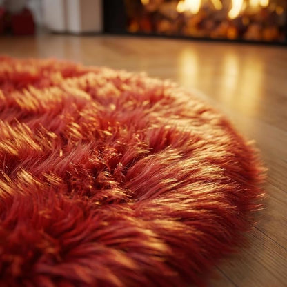 EasyJoy Ultra Soft Faux Fur Rug Fluffy Sheepskin Rug - Image 5