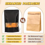 50 Pack Smell Proof Bag, Stand Up Zip Lock Bags, Cookie Bags with Seal, Resealable Pouches, Packing Bags for Cheese, Herbs, Coffee, Spice, Nuts, Soap, Bath Salts, Party Favors, Tea