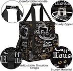 coffee cups beans bread Coffee Maker Carring Bag Travel Carrying Storage Tote Bag Compatible with Keurig K-Mini or K-Mini Plus Portable Single Serve Coffee Brewer Case with Pockets for K-cup Pods