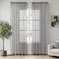 MIULEE Grey Sheer Curtains for Living Room 2 Panels 54 X 84 Inches | Light by MIULEE