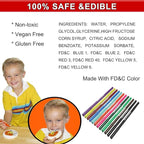 Edible Markers, 11Pcs Ultra Fine Tip(0.5mm) Food Coloring Pens, Double Sided Food Grade Gourmet Writers for Cake,Cookie,Fondant Decorating,Painting,Drawing,Baking,10 color by Edibleink