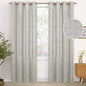 YoungsTex Light Grey Linen Curtains 84 Inch Length by YoungsTex