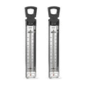 Polder Candy/Jelly/Deep Fry Thermometer, Stainless Steel, with Adjustable Sliding Pot Clip Attachment and Quick Reference Temperature Guide