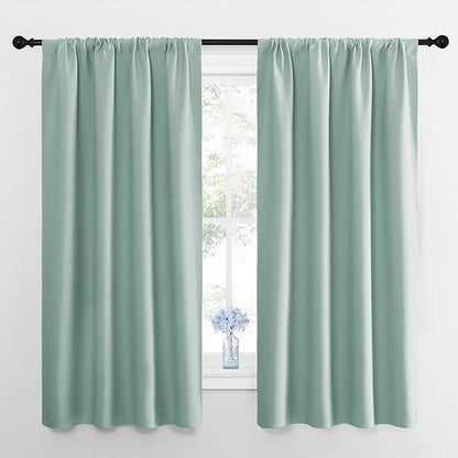 NICETOWN Curtains for Living Room 2 Panels, Rod Pocket Thermal Drapes for by NICETOWN