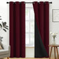 SimpleHome Burgundy Red 100% Blackout Curtains Room Darken Living Room 84 | by SimpleHome
