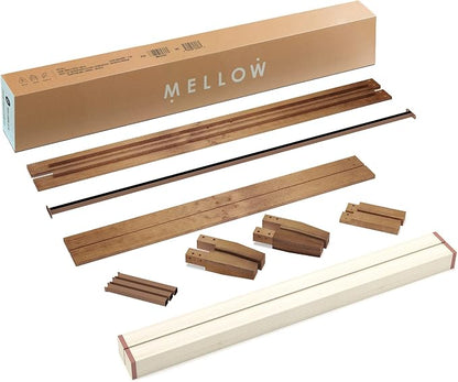 Mellow Naturalista Classic 12-Inch Solid Wood Platform Bed | Wooden Slats - Image 9